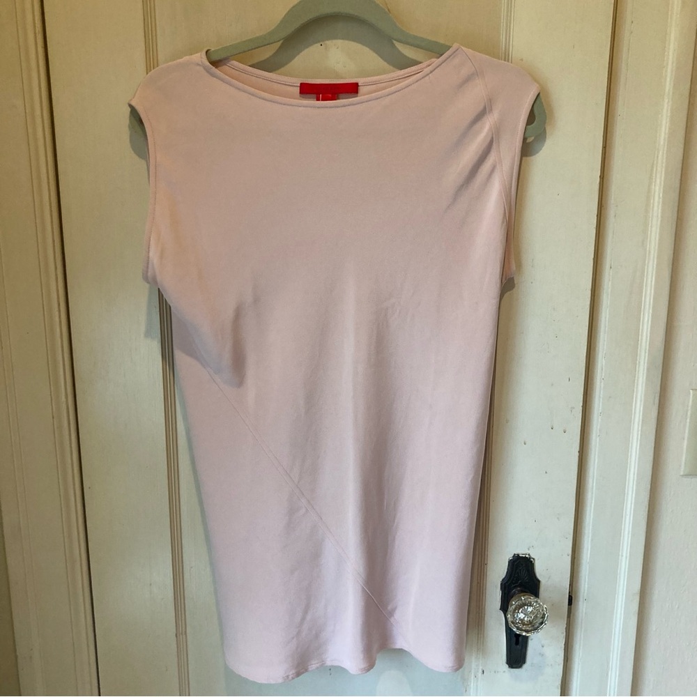 Shamask Light Pink Silk Sleeveless Blouse Size 1 Medium